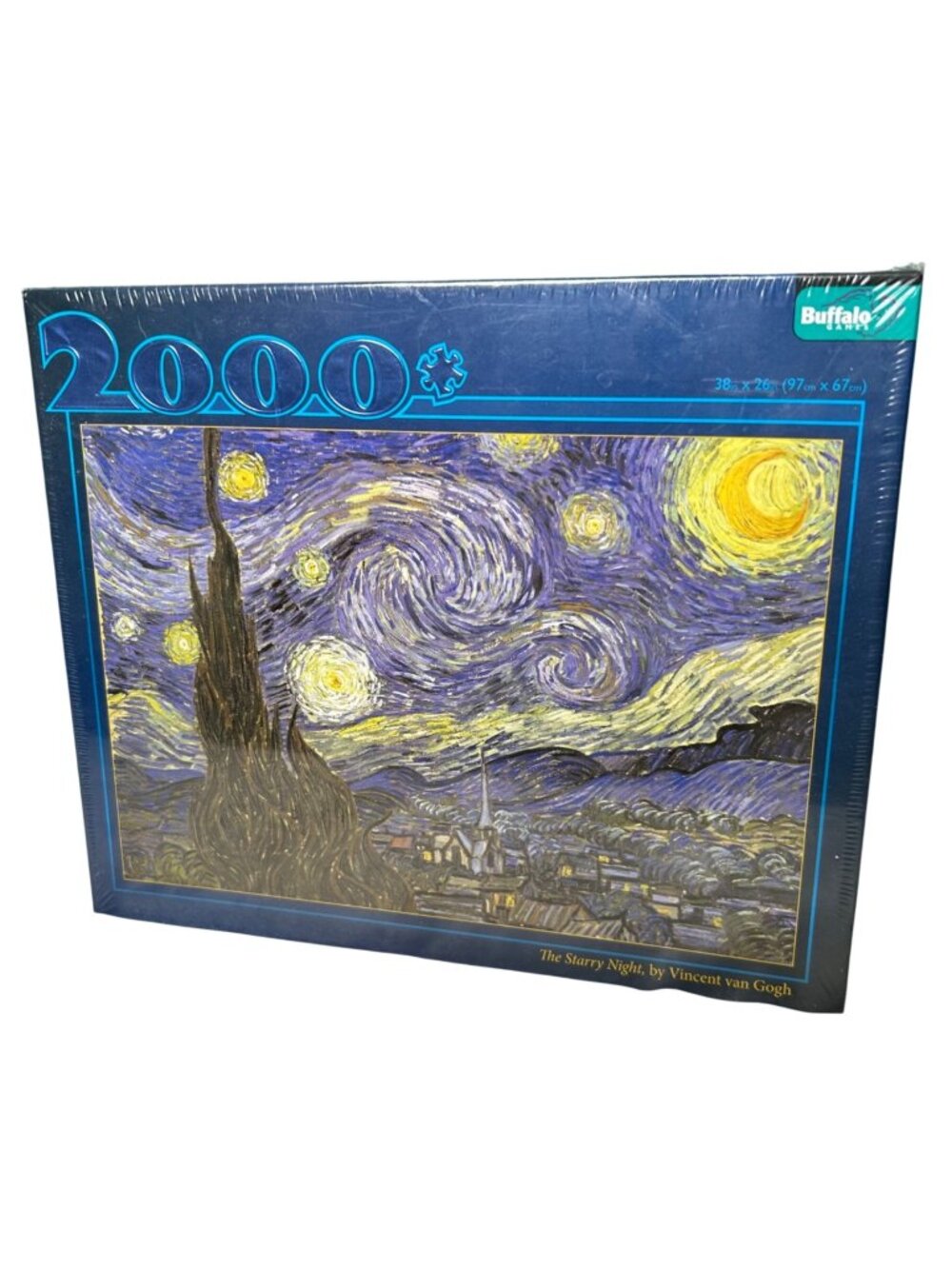 NEW 2000-Piece Puzzle Starry Night Vincent Van Gogh Buffalo Games Bonus Poster